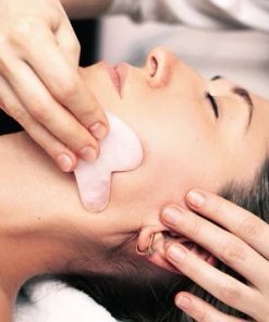 Alternative view of Rose Quartz Roller and GuaSha